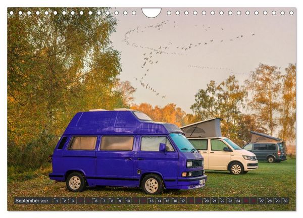 Produktbild: Vanlife - Gl&uuml;cklich auf vier R&auml;dern (Wandkalender 2027 DIN A4 quer), CALVENDO Monatskalender