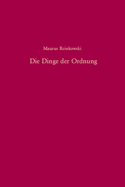 Produktbild: Die Dinge der Ordnung