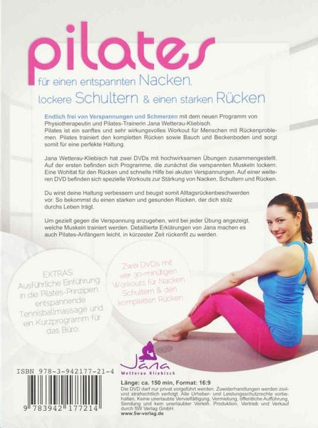 Produktbild: Pilates - F&uuml;r einen entspannten Nacken, lockere Schultern & einen starken R&uuml;cken [2 DVDs]