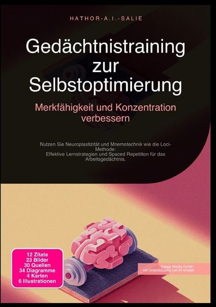 Gedächtnistraining zur Selbstoptimierung: Merkfähigkeit und Konzentration verbessern, Taschenbuch von Hathor A.I. Salie, Epubli, 9783565184521