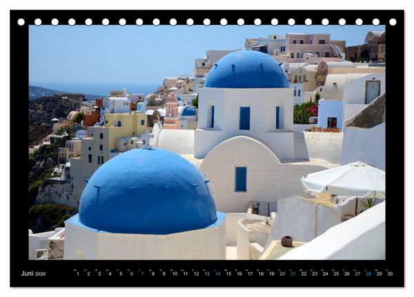Produktbild: Santorini (Tischkalender 2026 DIN A5 quer), CALVENDO Monatskalender
