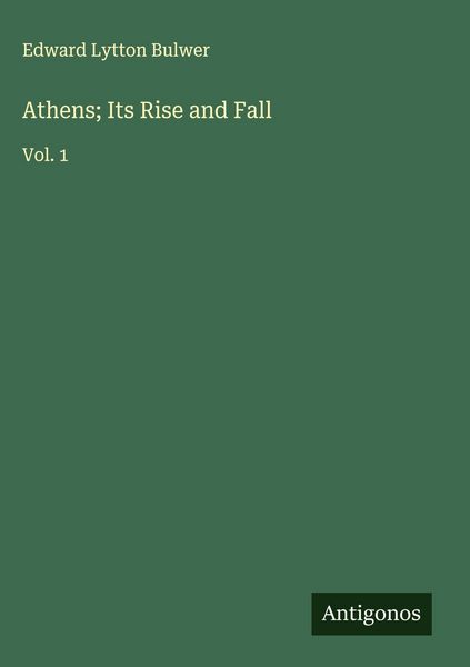 Produktbild: Athens; Its Rise and Fall