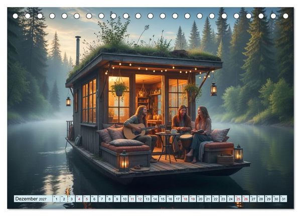 Produktbild: Sanft treibende Urlaubstr&auml;ume (Tischkalender 2027 DIN A5 quer), CALVENDO Monatskalender