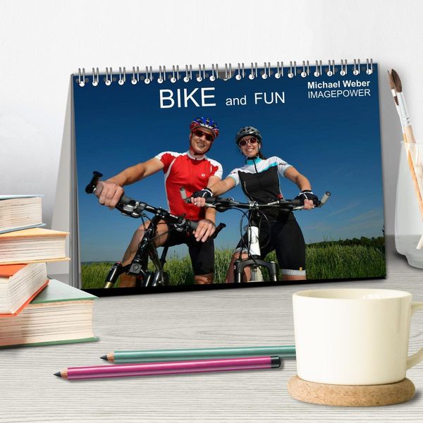 Produktbild: BIKE and FUN (Tischkalender 2026 DIN A5 quer), CALVENDO Monatskalender