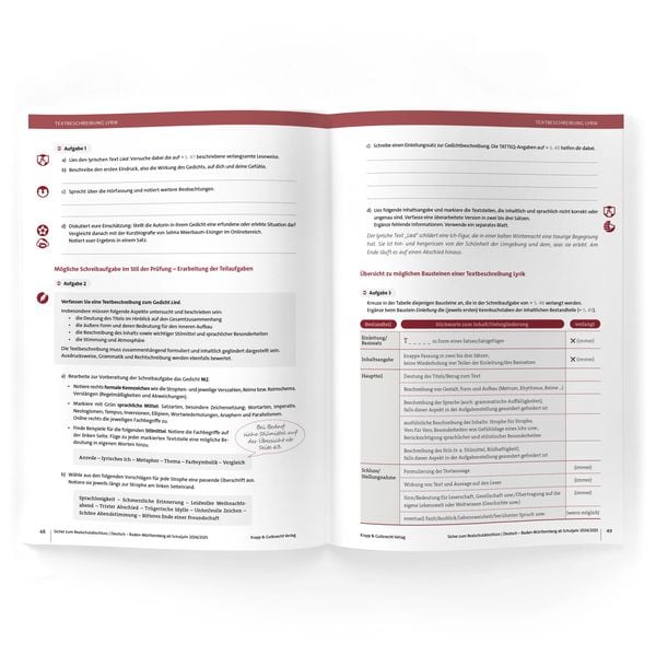 Produktbild: Sicher zum Realschulabschluss Deutsch Baden-W&uuml;rttemberg 2026 &ndash; inkl. L&ouml;sungen und Download