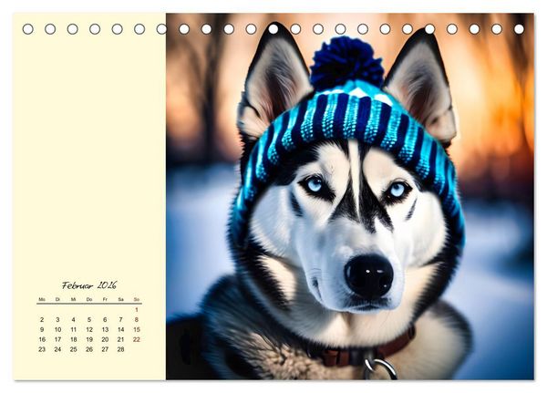 Produktbild: Gut beh&uuml;tete Hunde (Tischkalender 2026 DIN A5 quer), CALVENDO Monatskalender