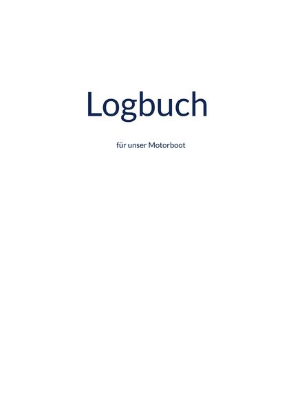 Produktbild: Logbuch