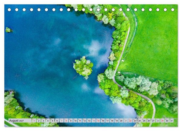Produktbild: Ausblicke - Mittelhessen von Oben (Tischkalender 2027 DIN A5 quer), CALVENDO Monatskalender
