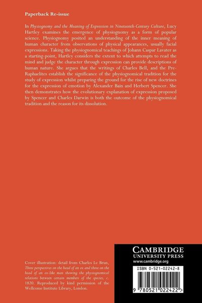 Produktbild: Physiognomy and the Meaning of Expression in Nineteenth-Century Culture