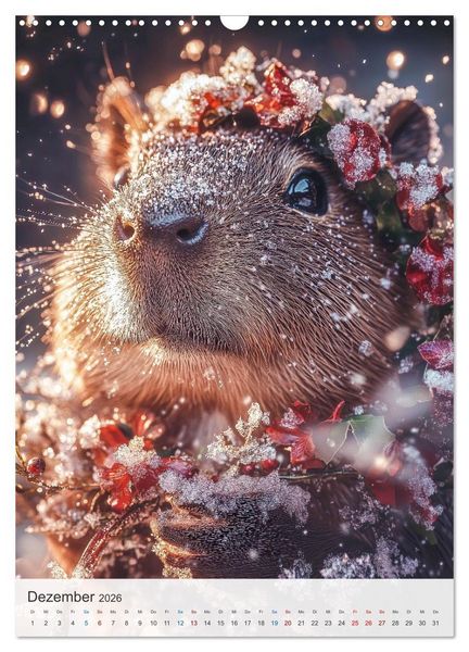 Produktbild: Capybara und Gem&uuml;tlichkeit (Wandkalender 2026 DIN A3 hoch), CALVENDO Monatskalender