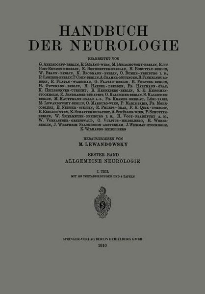 Produktbild: Handbuch der Neurologie