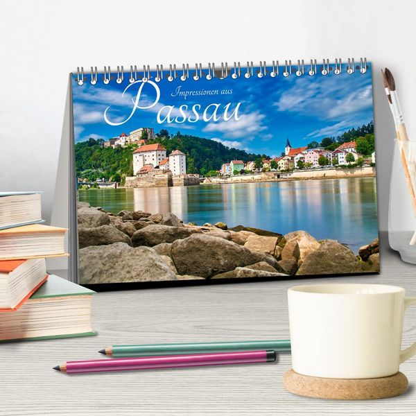 Produktbild: Impressionen aus Passau (Tischkalender 2026 DIN A5 quer), CALVENDO Monatskalender
