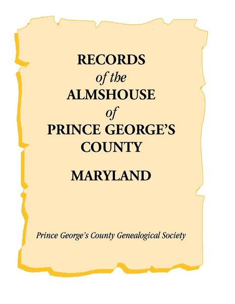 Produktbild: Records of the Almshouse of Prince George's County, Maryland