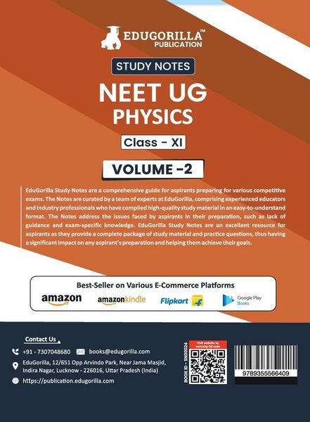Produktbild: NEET UG Physics Class XI (Vol 2) Topic-wise Notes | A Complete Preparation Study Notes with Solved MCQs