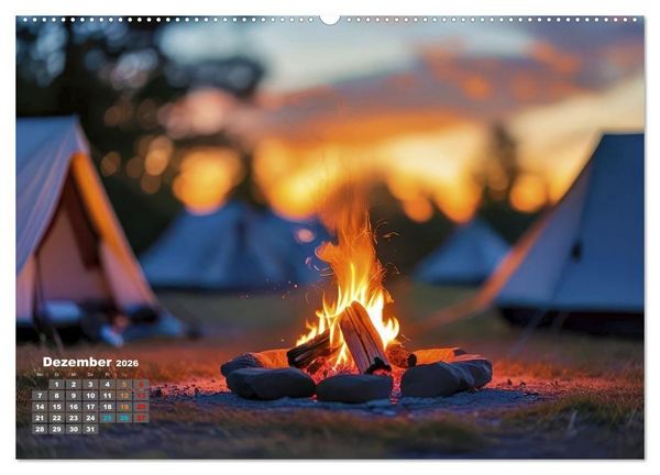 Produktbild: Camping-Life und Abenteuer (hochwertiger Premium Wandkalender 2026 DIN A2 quer), Kunstdruck in Hochglanz