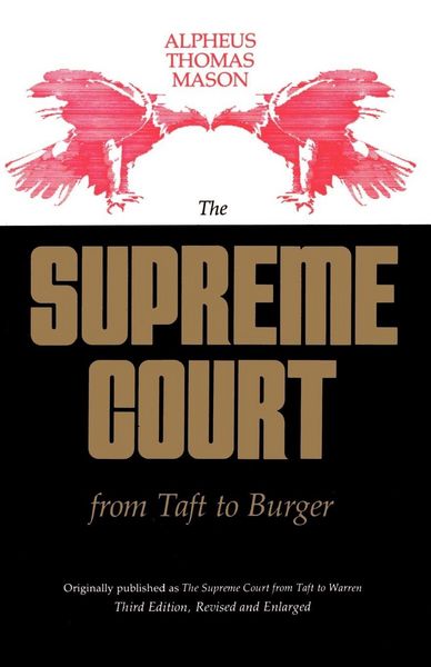 Produktbild: The Supreme Court from Taft to Burger