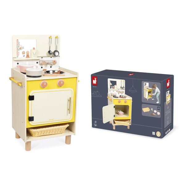 Produktbild: Kinderherd " Liebe Omama" aus Holz &ndash; Spielk&uuml;che mit Backofen