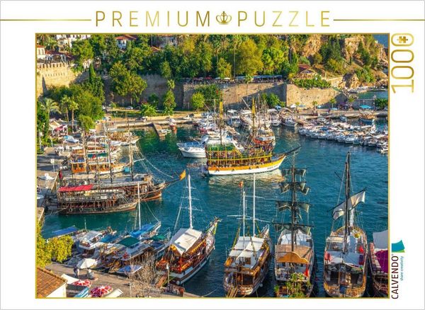 Produktbild: CALVENDO Puzzle T&uuml;rkey, Antalya: Altes Marine Kaleici in der Innenstadt | 1000 Teile Lege-Gr&ouml;&szlig;e 64x48cm Foto-Puzzle f&uuml;r gl&uuml;ckliche Stunden