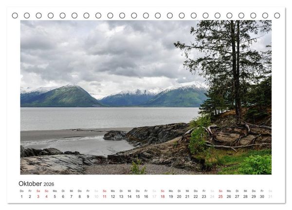 Produktbild: ALASKA - Bilder aus dem S&uuml;den (Tischkalender 2026 DIN A5 quer), CALVENDO Monatskalender