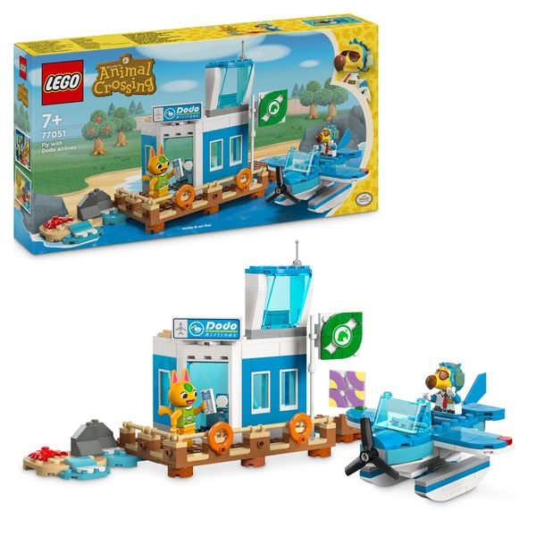 LEGO Animal Crossing Flieg mit Dodo Airlines, Flughafen-Spielset 77051