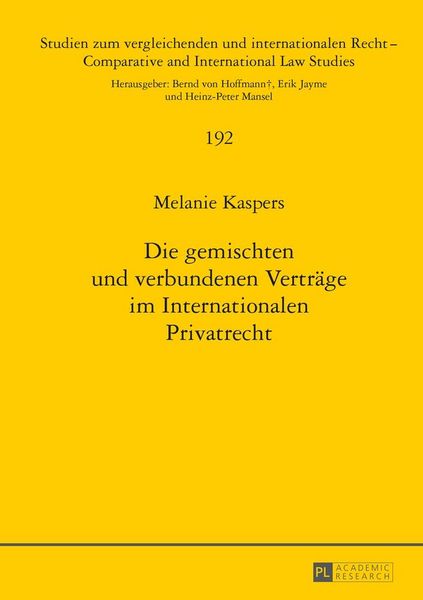 Produktbild: Die gemischten und verbundenen Vertr&auml;ge im Internationalen Privatrecht