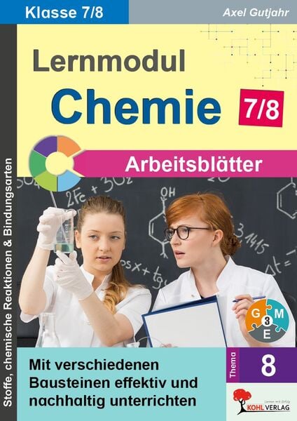 Produktbild: Lernmodul 8: CHEMIE - Klasse 7-8 / Arbeitsbl&auml;tter