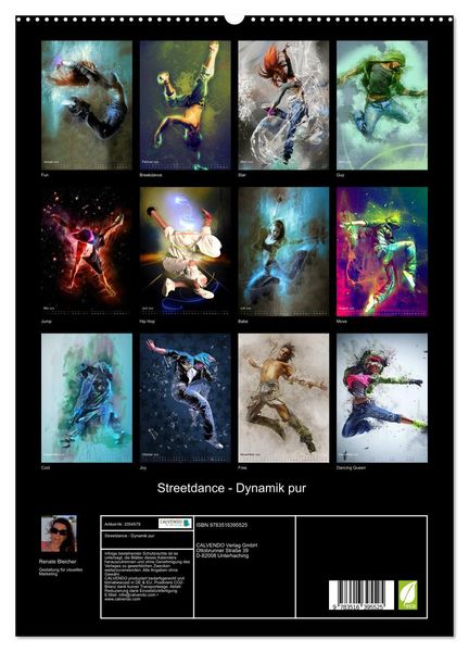 Produktbild: Streetdance - Dynamik pur (hochwertiger Premium Wandkalender 2026 DIN A2 hoch), Kunstdruck in Hochglanz