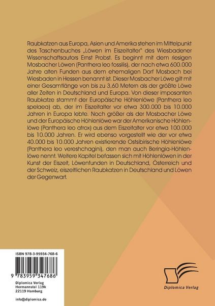 Produktbild: L&ouml;wen im Eiszeitalter