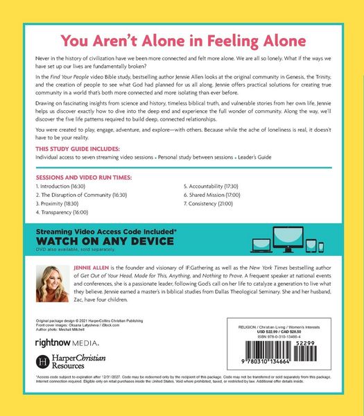 Produktbild: The Find Your People Bible Study Guide Plus Streaming Video