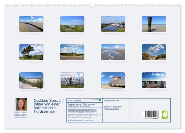 Produktbild: Ouddorp Spezial / Bilder von einer holl&auml;ndischen Nordseeinsel (hochwertiger Premium Wandkalender 2026 DIN A2 quer), Kunstdruck in Hochglanz