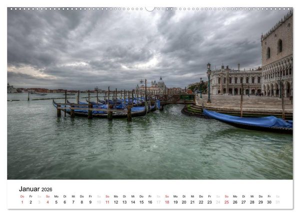 Produktbild: Venedig - La Serenissima 2026 (hochwertiger Premium Wandkalender 2026 DIN A2 quer), Kunstdruck in Hochglanz