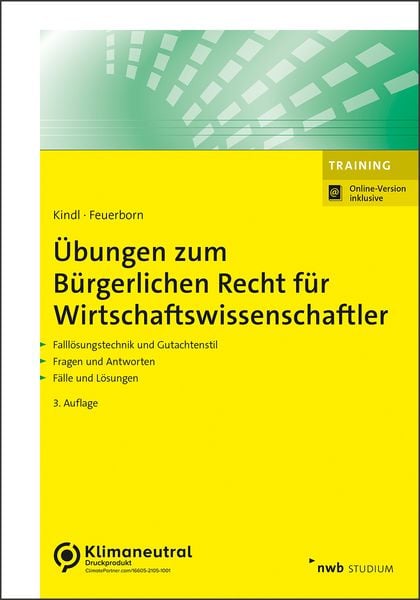 Produktbild: &Uuml;bungen zum B&uuml;rgerlichen Recht f&uuml;r Wirtschaftswissenschaftler