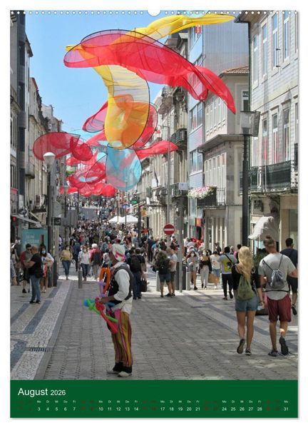 Produktbild: Farbiges Porto (Wandkalender 2026 DIN A2 hoch), CALVENDO Monatskalender