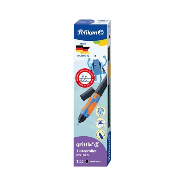 Produktbild: Pelikan Tintenschreiber griffix&reg; f&uuml;r Rechtsh&auml;nder, Neon Black