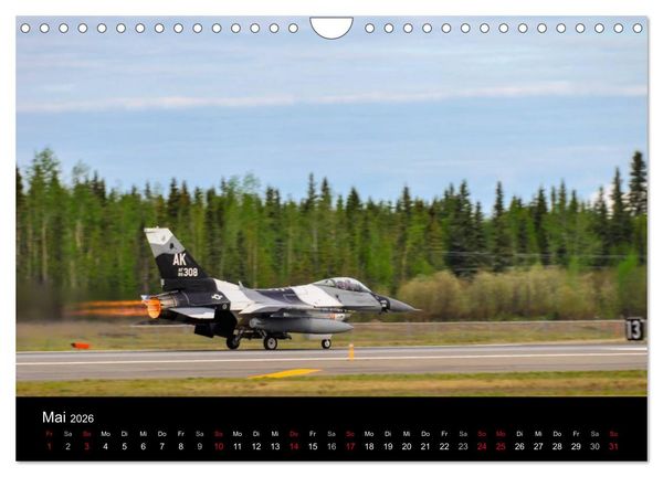 Produktbild: F-16 Fliegende Legende (Wandkalender 2026 DIN A4 quer), CALVENDO Monatskalender