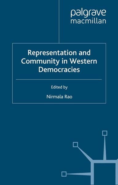 Produktbild: Representation and Community in Western Democracies