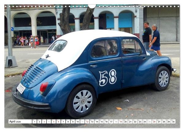 Produktbild: RENAULT 4CV - Frankreichs K&auml;fer auf Kuba (Wandkalender 2026 DIN A3 quer), CALVENDO Monatskalender