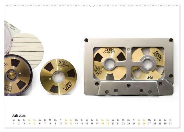 Produktbild: Audio Tapes (Wandkalender 2026 DIN A2 quer), CALVENDO Monatskalender