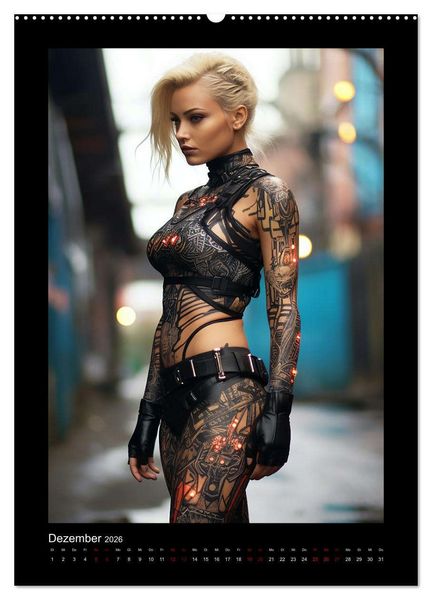 Produktbild: Cybergirls (Wandkalender 2026 DIN A2 hoch), CALVENDO Monatskalender
