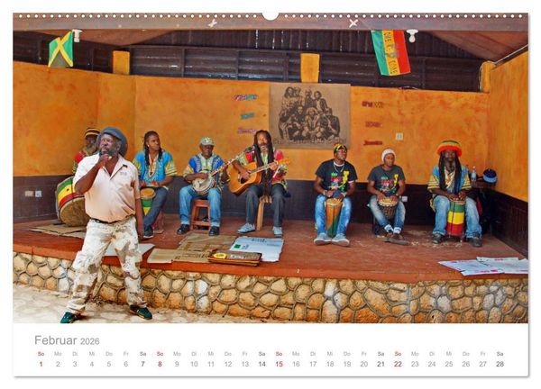 Produktbild: JAMAIKA Reggae, Rastafari und paradiesische Natur. (hochwertiger Premium Wandkalender 2026 DIN A2 quer), Kunstdruck in Hochglanz