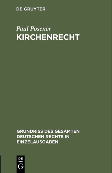 Produktbild: Kirchenrecht