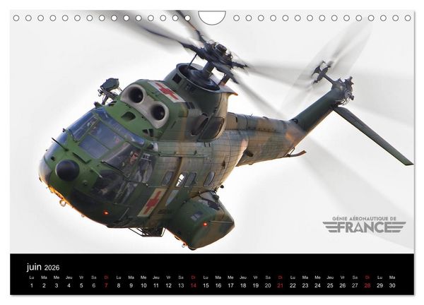 Produktbild: G&eacute;nie a&eacute;ronautique de France (Calendrier mural 2026 DIN A4 vertical), CALVENDO calendrier mensuel