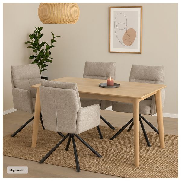Produktbild: HTI-Living Esszimmerstuhl Kyra Beige 2er-Set Esszimmerstuhl Kyra Beige 2er-Set