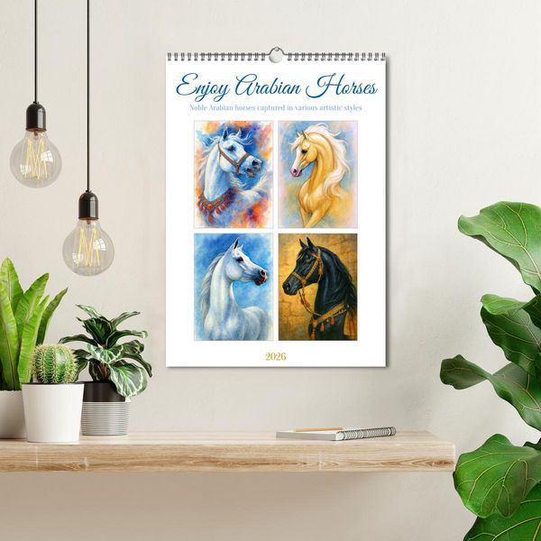 Produktbild: Enjoy Arabian Horses (Wall Calendar 2026 DIN A3 portrait), CALVENDO 12 Month Wall Calendar