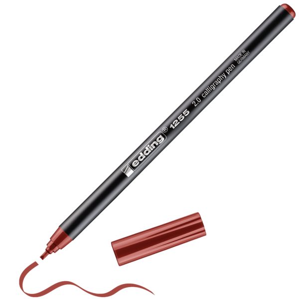 Produktbild: Kalligrafie-Stift edding 1255 calligraphy pen, 2,0 mm, karmesin