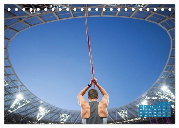 Produktbild: Faszination Leichtathletik: Schneller, h&ouml;her, weiter (Tischkalender 2027 DIN A5 quer), CALVENDO Monatskalender