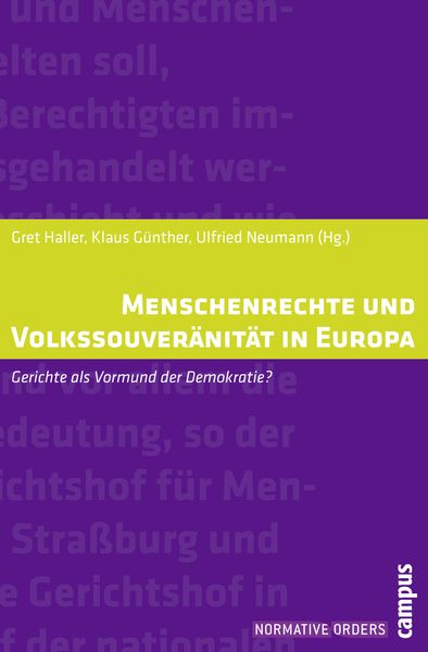 Menschenrechte und Volkssouveränität in Europa, Taschenbuch von , Campus, 9783593392837