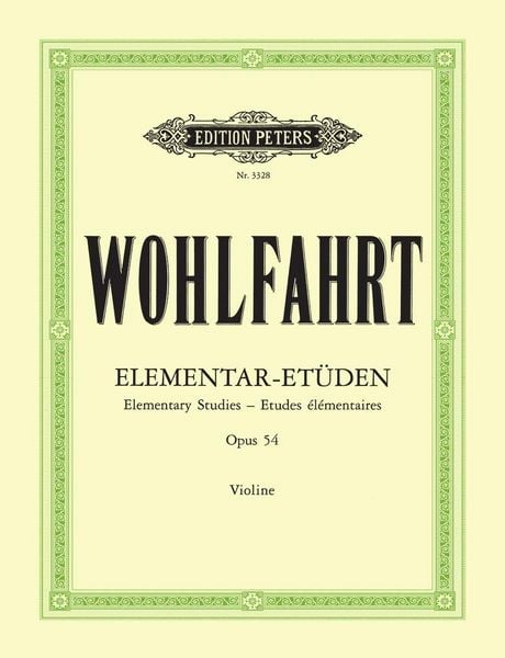 Produktbild: 40 Elementar-Et&uuml;den f&uuml;r Violine solo op. 54