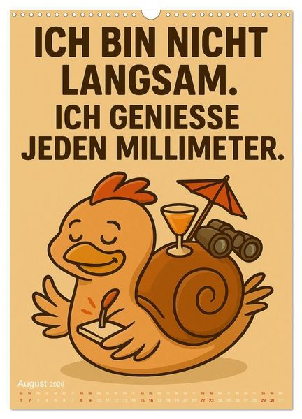 Produktbild: Tierisch eigenwillig - Weil normal langweilig w&auml;re (Wandkalender 2026 DIN A3 hoch), CALVENDO Monatskalender