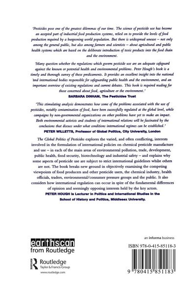 Produktbild: The Global Politics of Pesticides
